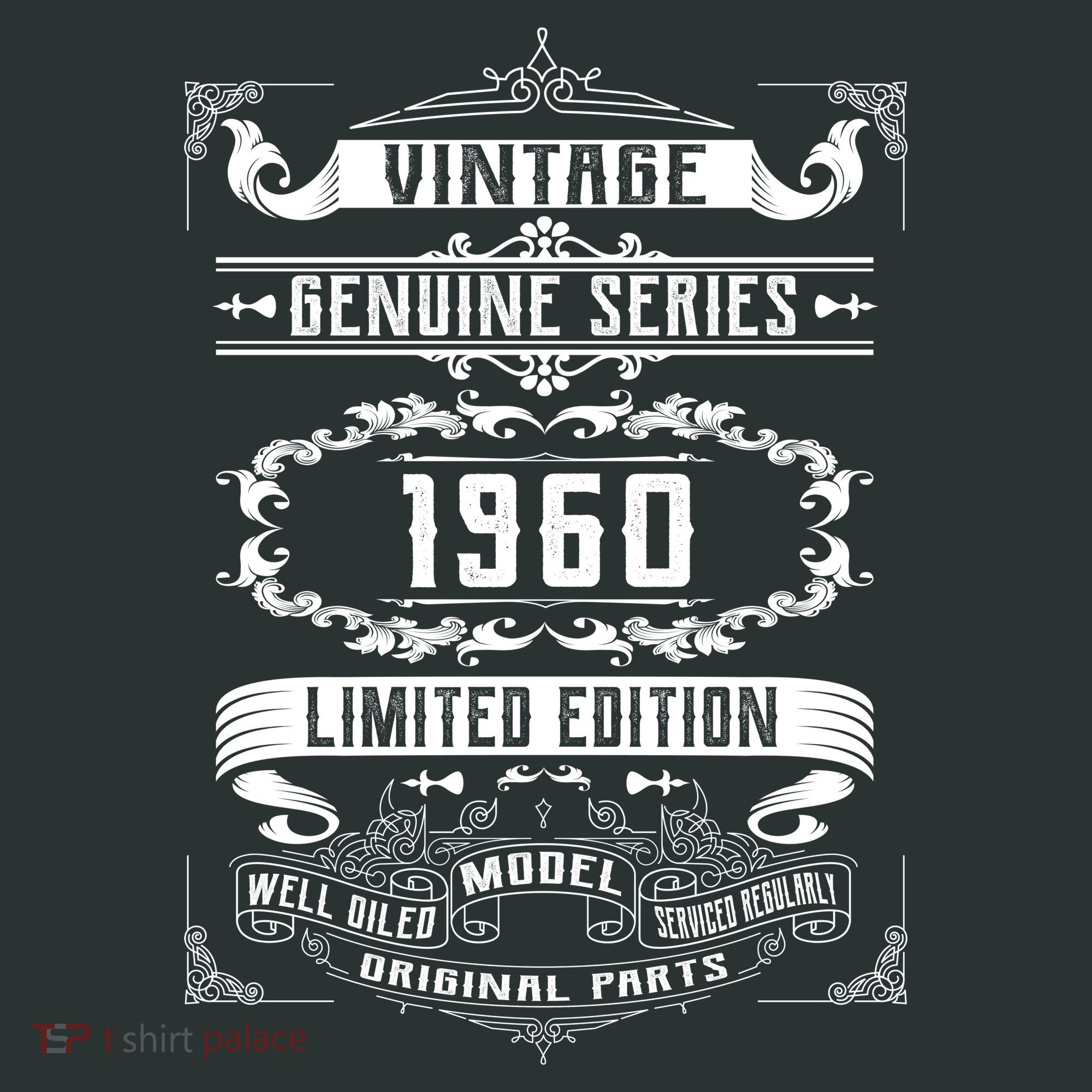 Vintage 60th Birthday Genuine Series 1960 T-Shirt
