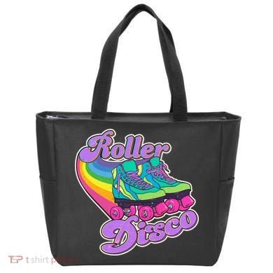 Vintage 80s Retro Roller Disco Skates Tote Bag