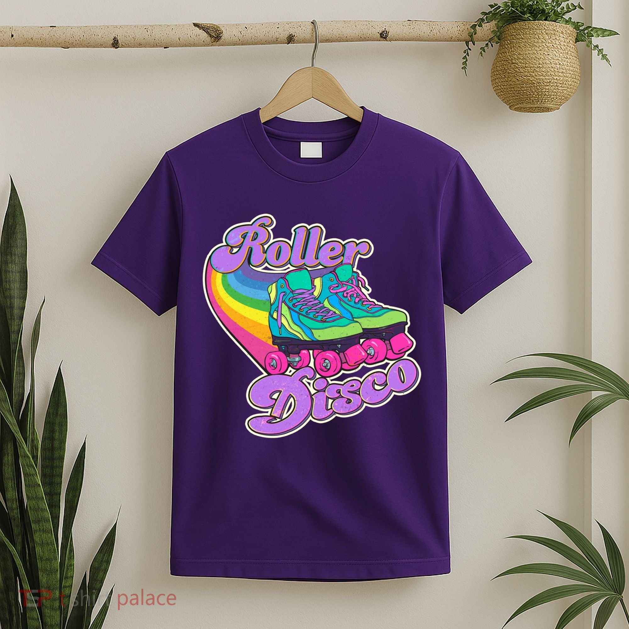 Vintage 80s Retro Roller Disco Skates T-Shirt