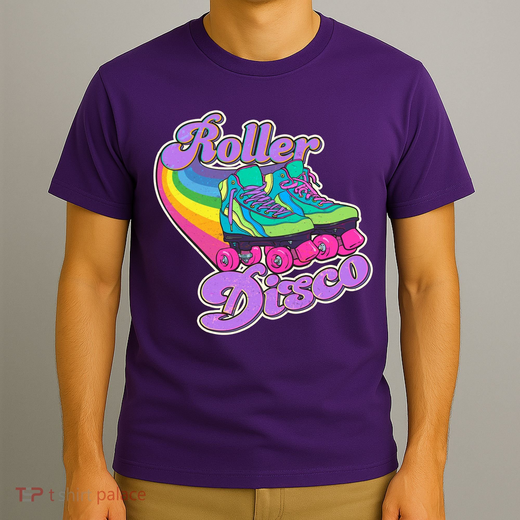 Vintage 80s Retro Roller Disco Skates T-Shirt