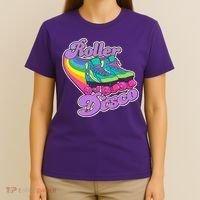 Vintage 80s Retro Roller Disco Skates T-Shirt thumb 4