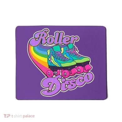 Vintage 80s Retro Roller Disco Skates Mousepad