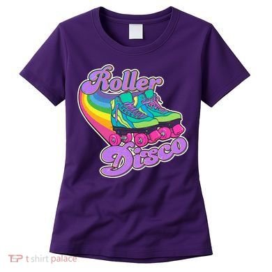 Vintage 80s Retro Roller Disco Skates Women's T-Shirt