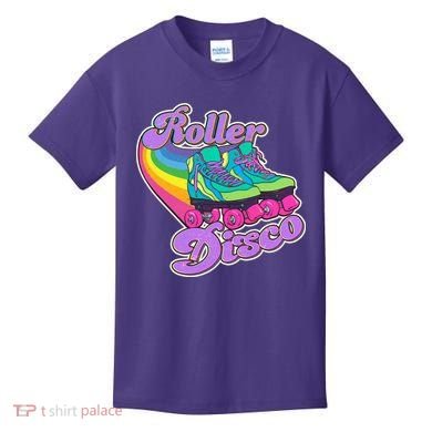 Vintage 80s Retro Roller Disco Skates Kids T-Shirt
