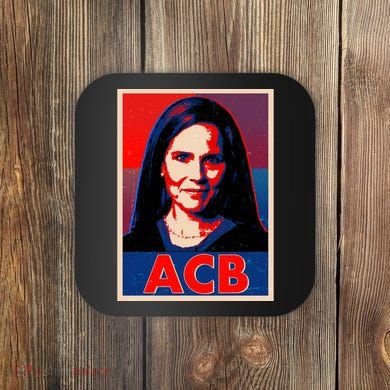 Vintage ACB Amy Coney Barrett Poster  Coaster