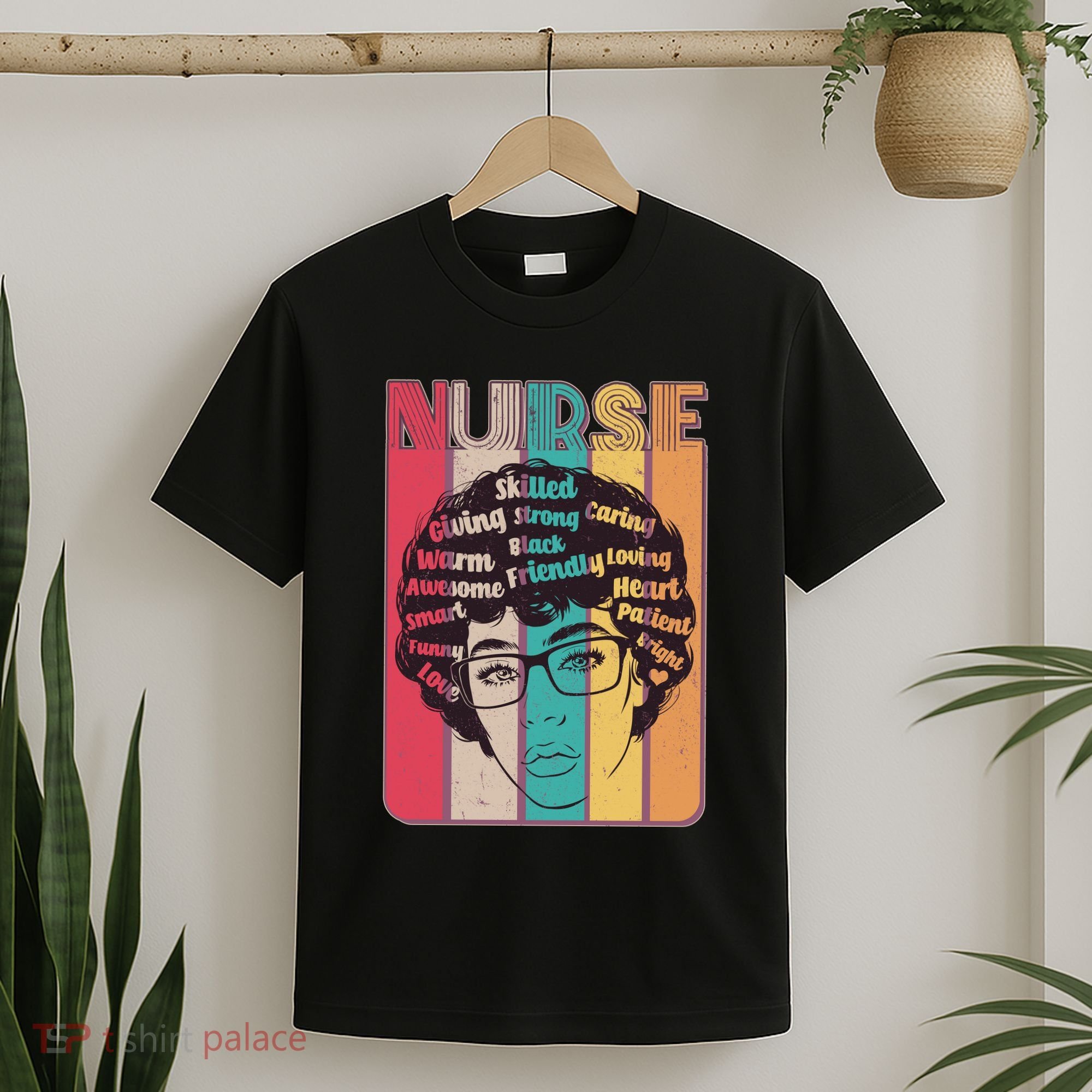 Vintage African American Black Nurse T-Shirt
