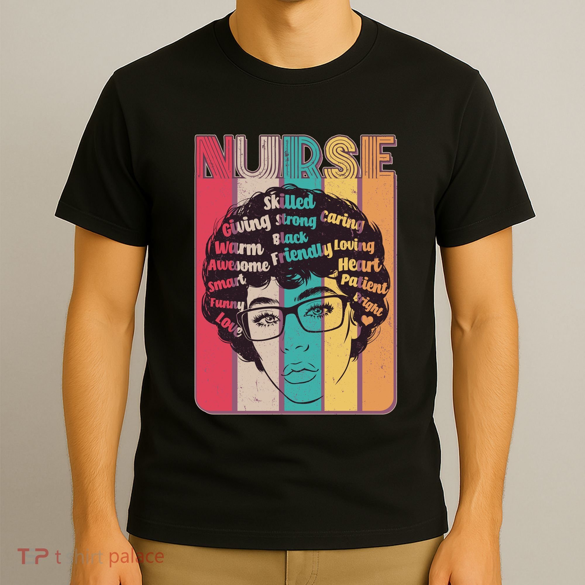 Vintage African American Black Nurse T-Shirt