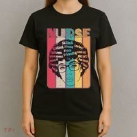 Vintage African American Black Nurse T-Shirt thumb 4