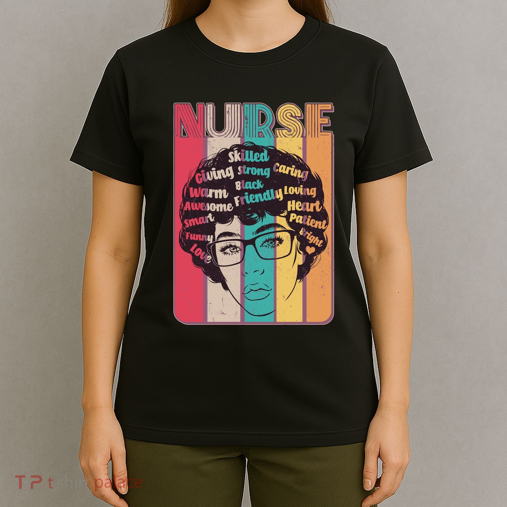 Vintage African American Black Nurse T-Shirt