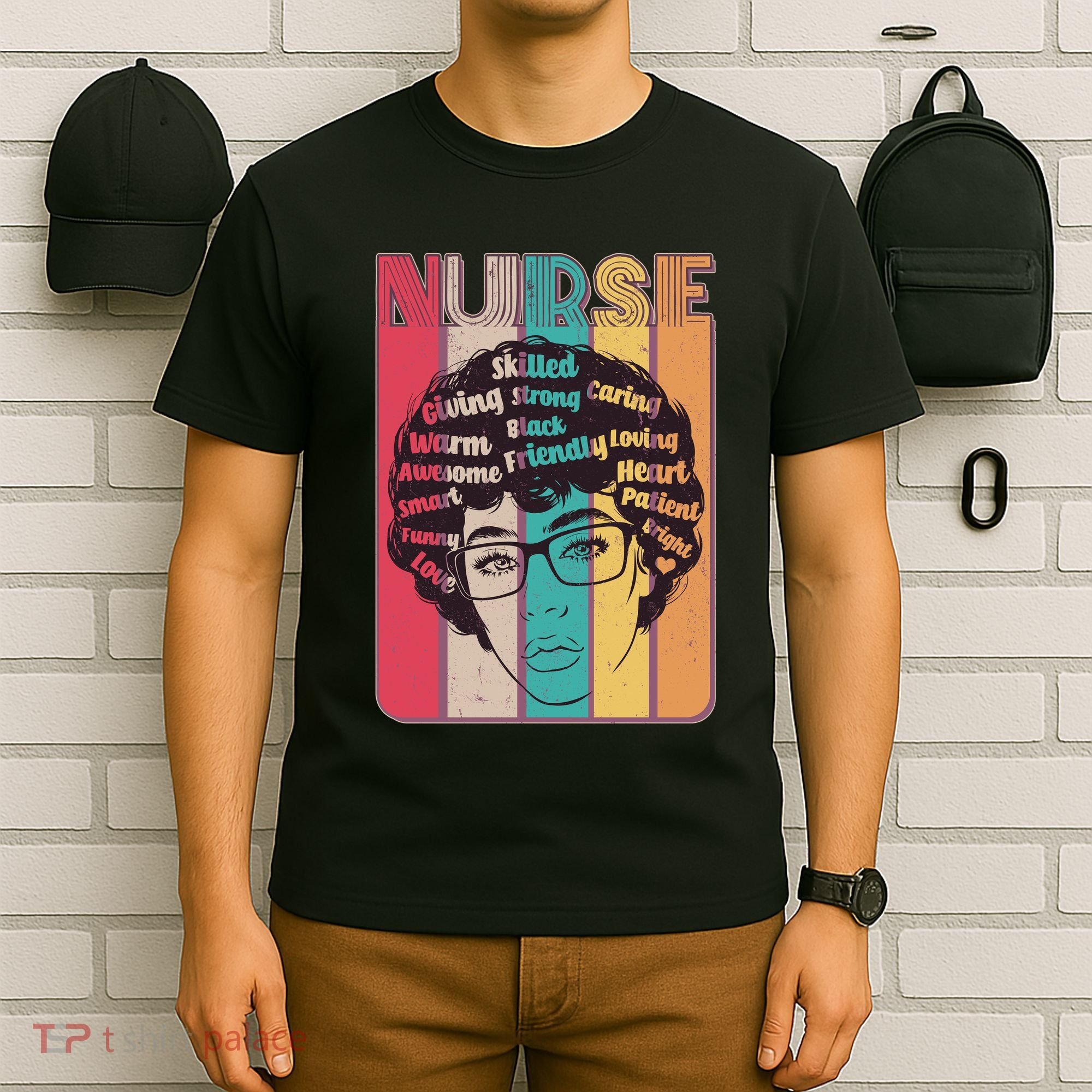 Vintage African American Black Nurse T-Shirt