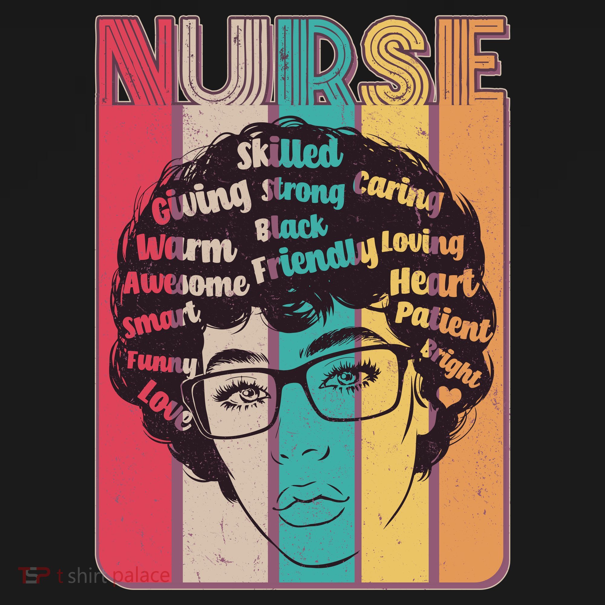 Vintage African American Black Nurse T-Shirt