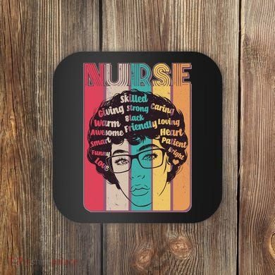 Vintage African American Black Nurse Coaster