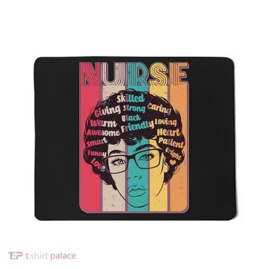 Vintage African American Black Nurse Mousepad