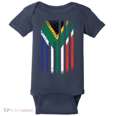Vintage African Flag Baby Bodysuit