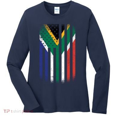 Vintage African Flag Women's Long Sleeve Shirt