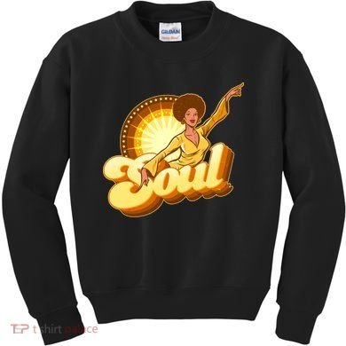 Vintage Afro Soul Retro 70s Kids Sweatshirt