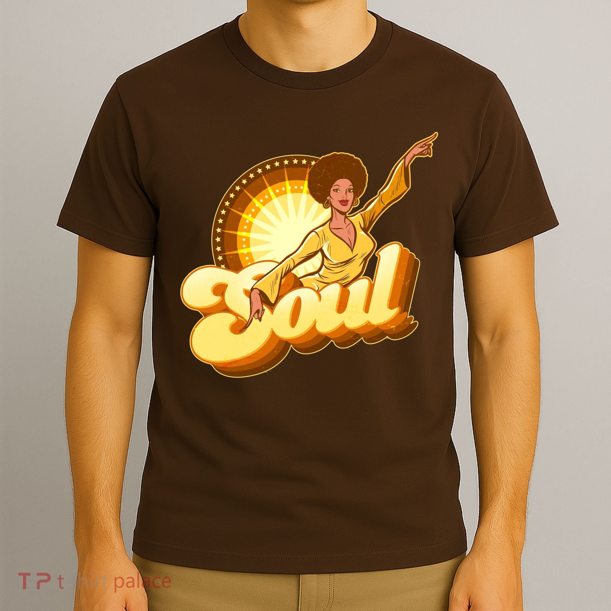 Vintage Afro Soul Retro 70s T-Shirt
