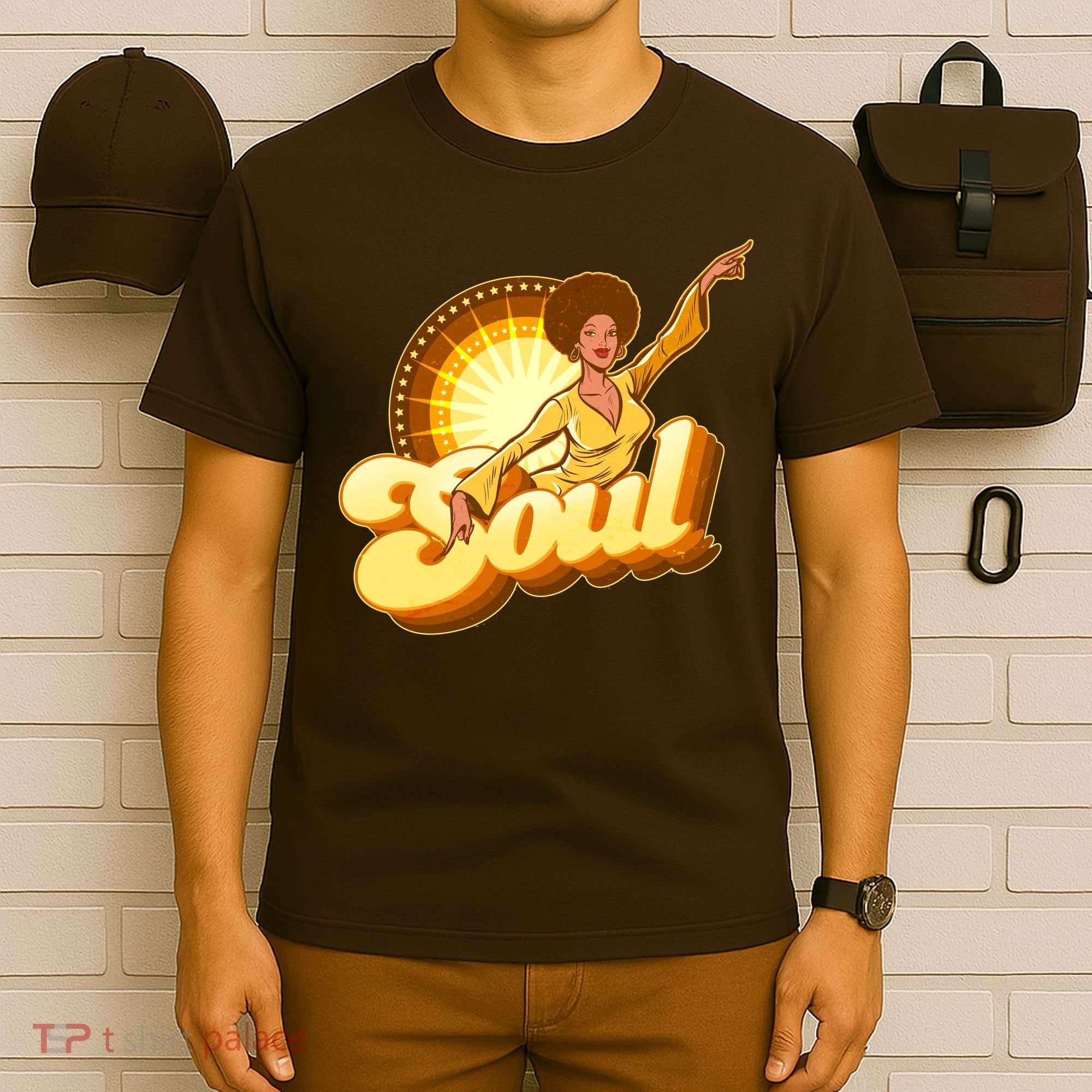 Vintage Afro Soul Retro 70s T-Shirt