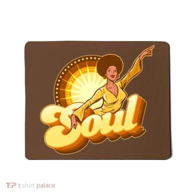 Vintage Afro Soul Retro 70s Mousepad