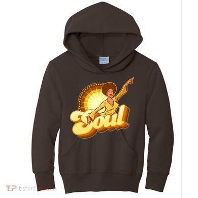 Vintage Afro Soul Retro 70s Kids Hoodie