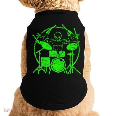 Vintage Alien Drummer Doggie Tank
