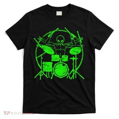 Vintage Alien Drummer T-Shirt