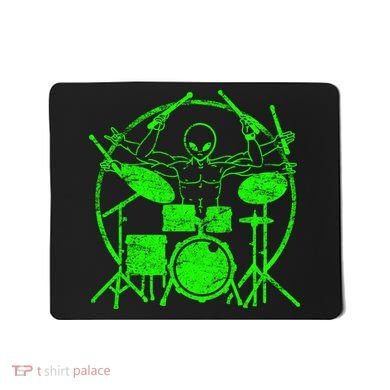 Vintage Alien Drummer Mousepad