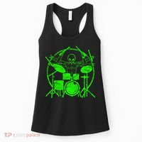 Vintage Alien Drummer Women's Tank Top thumb 0