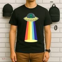Vintage Alien Tractor Beam T-Shirt thumb 6