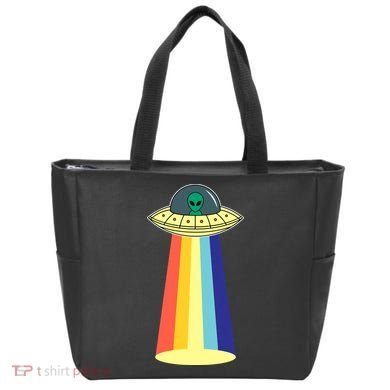 Vintage Alien Tractor Beam Tote Bag