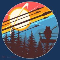Vintage Alien World Space Battle T-Shirt thumb 7