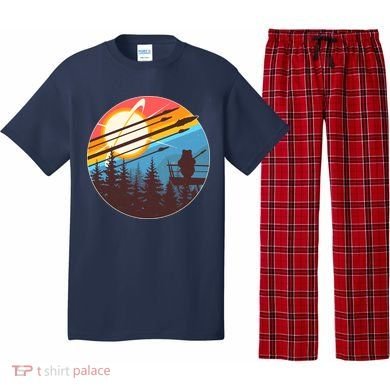Vintage Alien World Space Battle Pajama Set