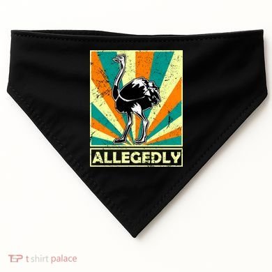 Vintage Allegedly Ostrich USA-Made Doggie Bandana