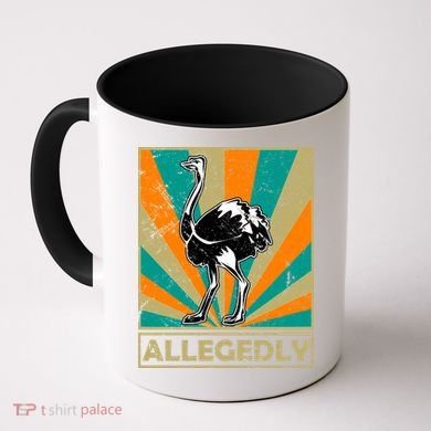 Vintage Allegedly Ostrich Coffee Mug