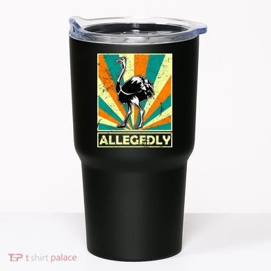 Vintage Allegedly Ostrich Tumbler