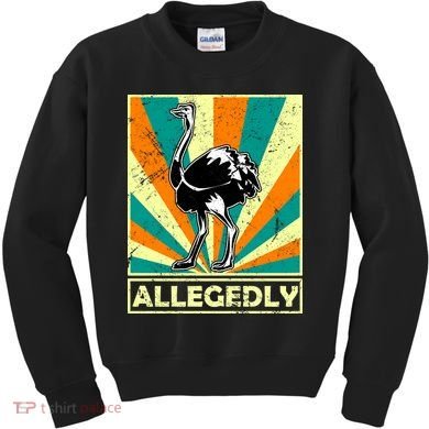 Vintage Allegedly Ostrich Kids Sweatshirt