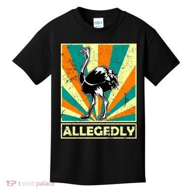 Vintage Allegedly Ostrich Kids T-Shirt