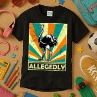 Vintage Allegedly Ostrich Kids T-Shirt thumb 3
