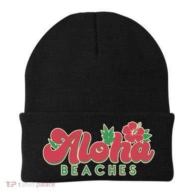 Vintage Aloha Beaches Logo Beanie