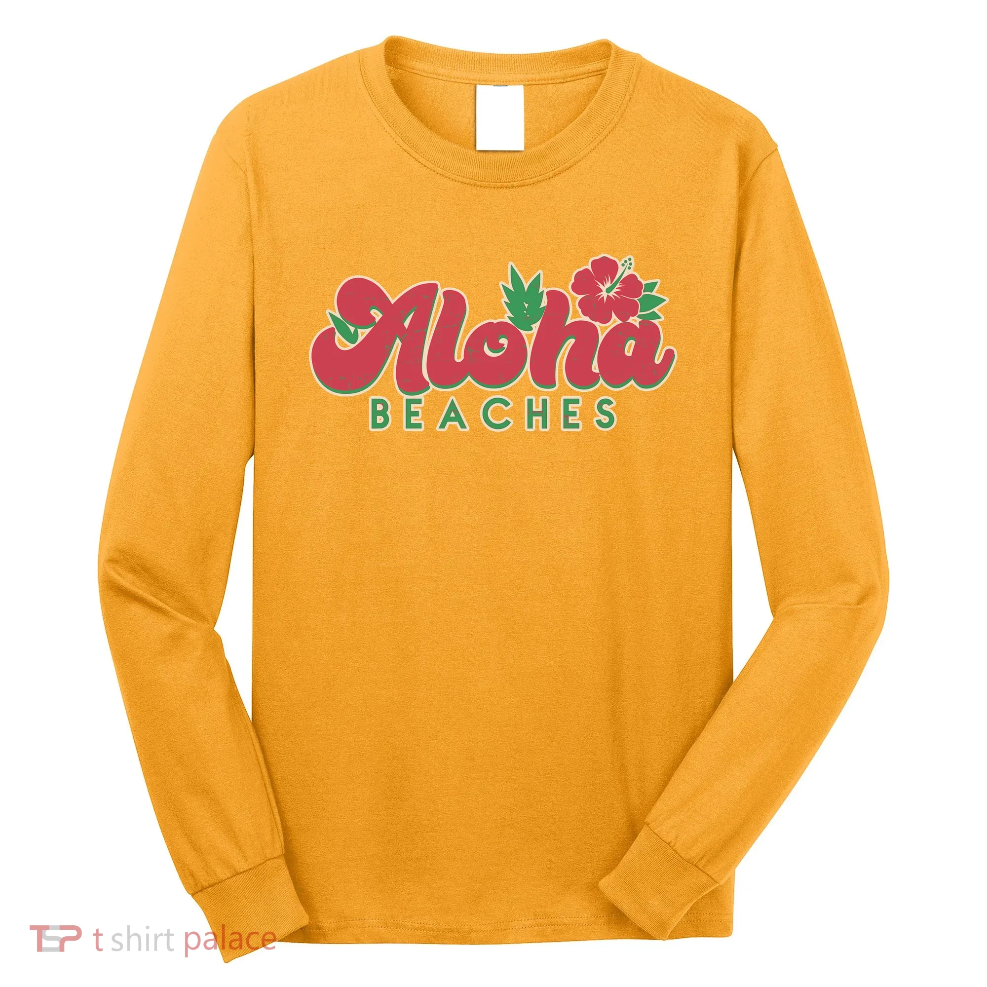 Vintage Aloha Beaches Logo Long Sleeve Shirt