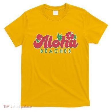 Vintage Aloha Beaches Logo T-Shirt