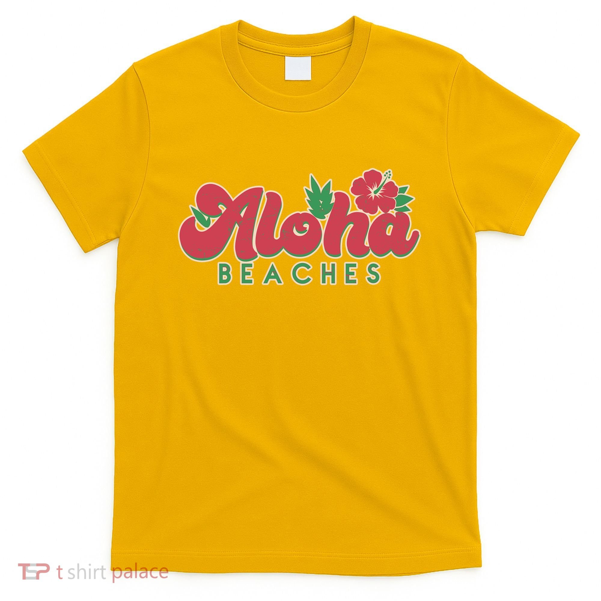 Vintage Aloha Beaches Logo T-Shirt