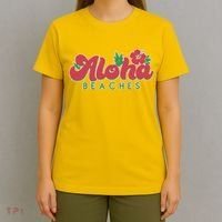 Vintage Aloha Beaches Logo T-Shirt thumb 4