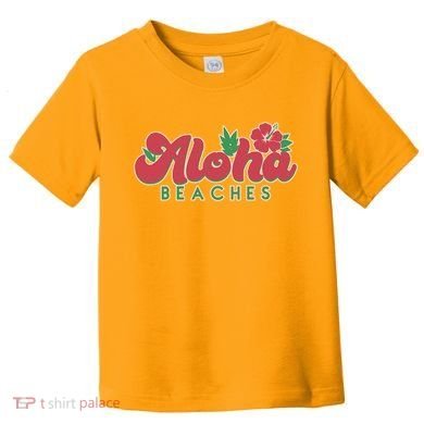Vintage Aloha Beaches Logo Toddler T-Shirt