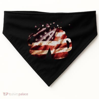 Vintage American Beer Flag USA-Made Doggie Bandana