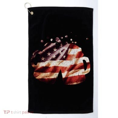 Vintage American Beer Flag Golf Towel