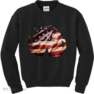 Vintage American Beer Flag Kids Sweatshirt