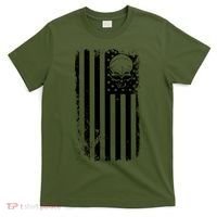 Vintage American Flag Military Skull T-Shirt thumb 0
