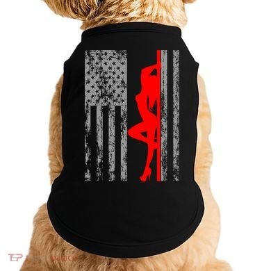 Vintage American Pole Dancer Stripper USA Flag Doggie Tank