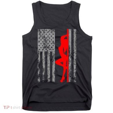 Vintage American Pole Dancer Stripper USA Flag Tank Top